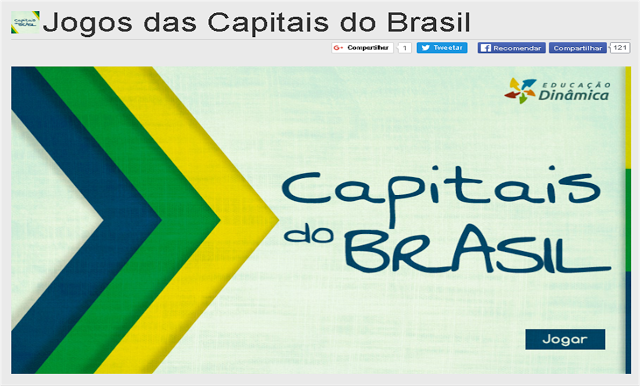  JOGOS DAS CAPITAIS DO BRASIL - SITE EDUCAÇÃO DINÂMICA
