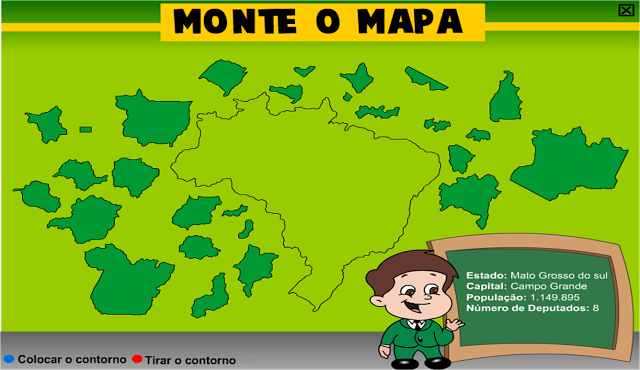  MONTE O MAPA DO BRASIL