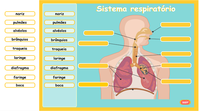  COMPLETE AS LACUNAS - SISTEMA RESPIRATÓRIO