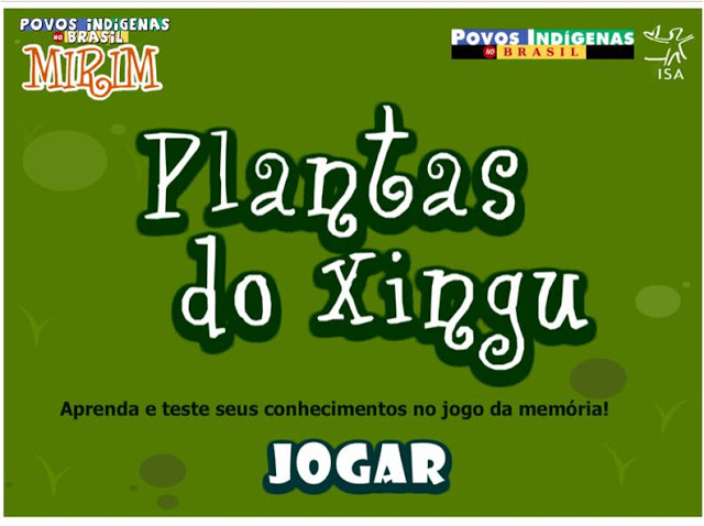  JOGO DA MEMÓRIA - PLANTAS DO XINGU