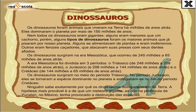  MUITAS ATIVIDADES COM DINOSSAUROS