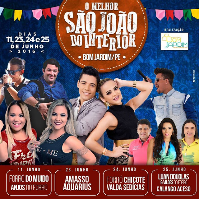 Programação do são joão de Bom Jardim Pe 2016 