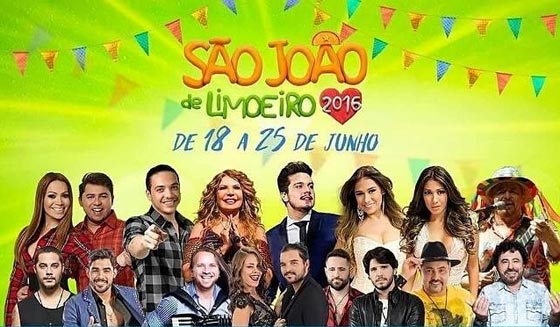 Programação do são joão de Limoeiro Pe 2016