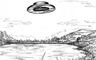 Alguns desenhos de UFOs também estão na documentação