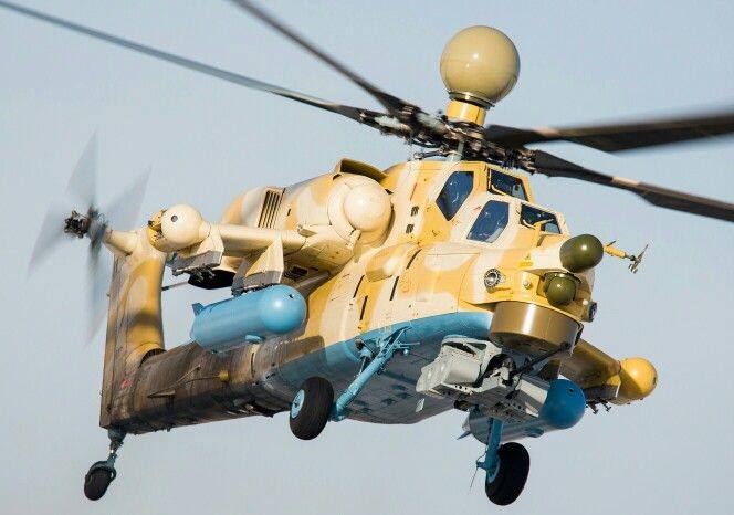 Mil Mi-28NE da Força Aérea Argelina Foto: Pininterest