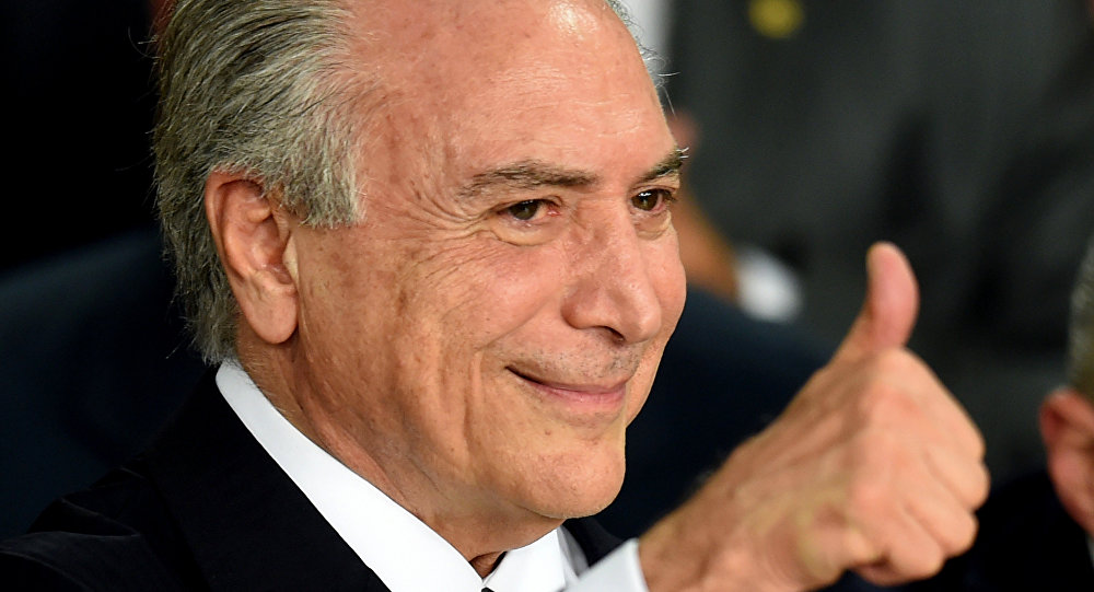 Presidente interino da República Federativa do Brasil Michel Temer