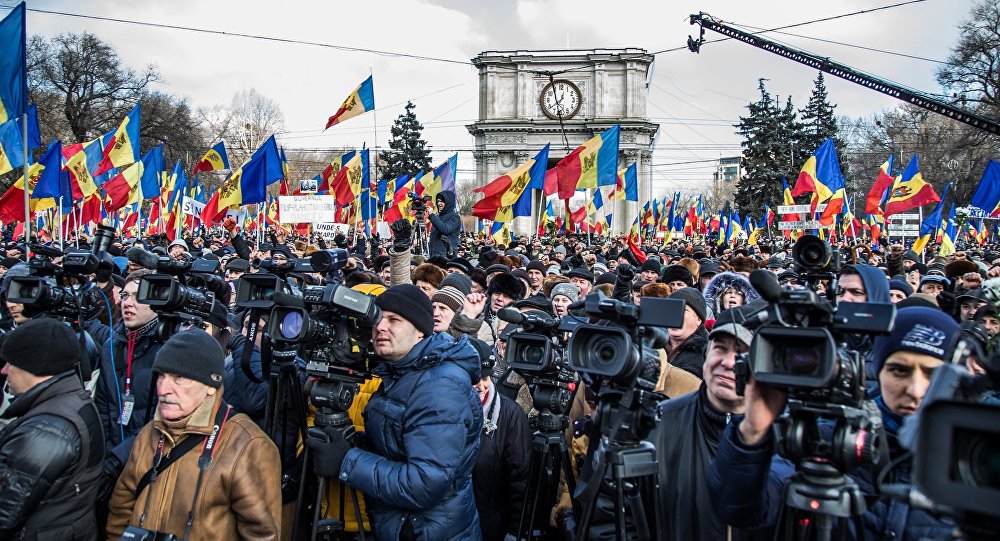 Protestos na Moldávia