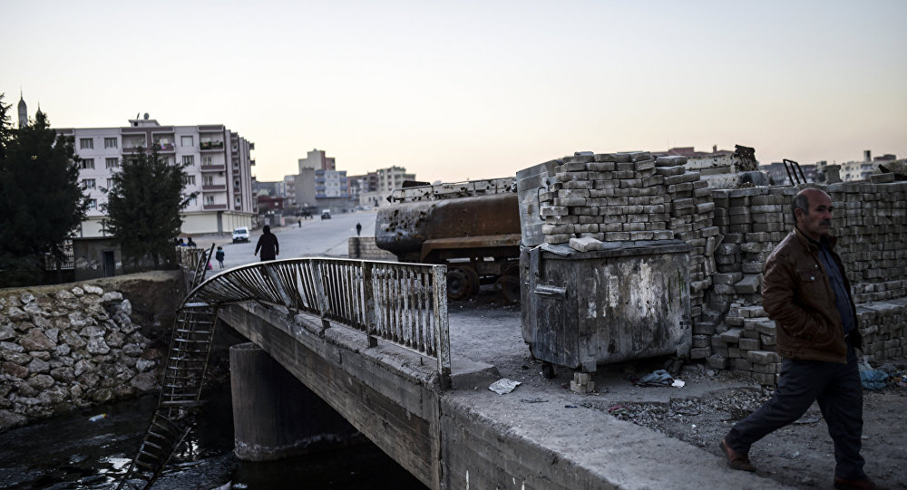 Ponte na entrada de Nusaybin