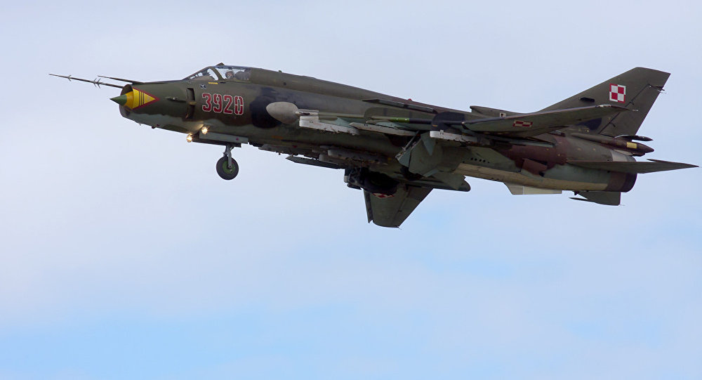 Caças poloneses Su-22 