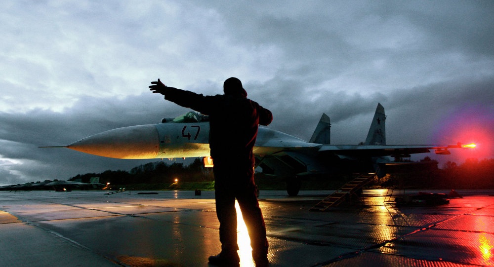 Su-27 na região de Kaliningrado