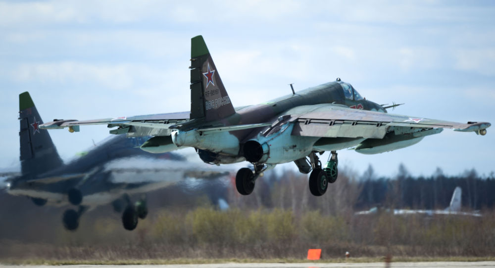 Su-25 no aeroporto militar de Kubinka.