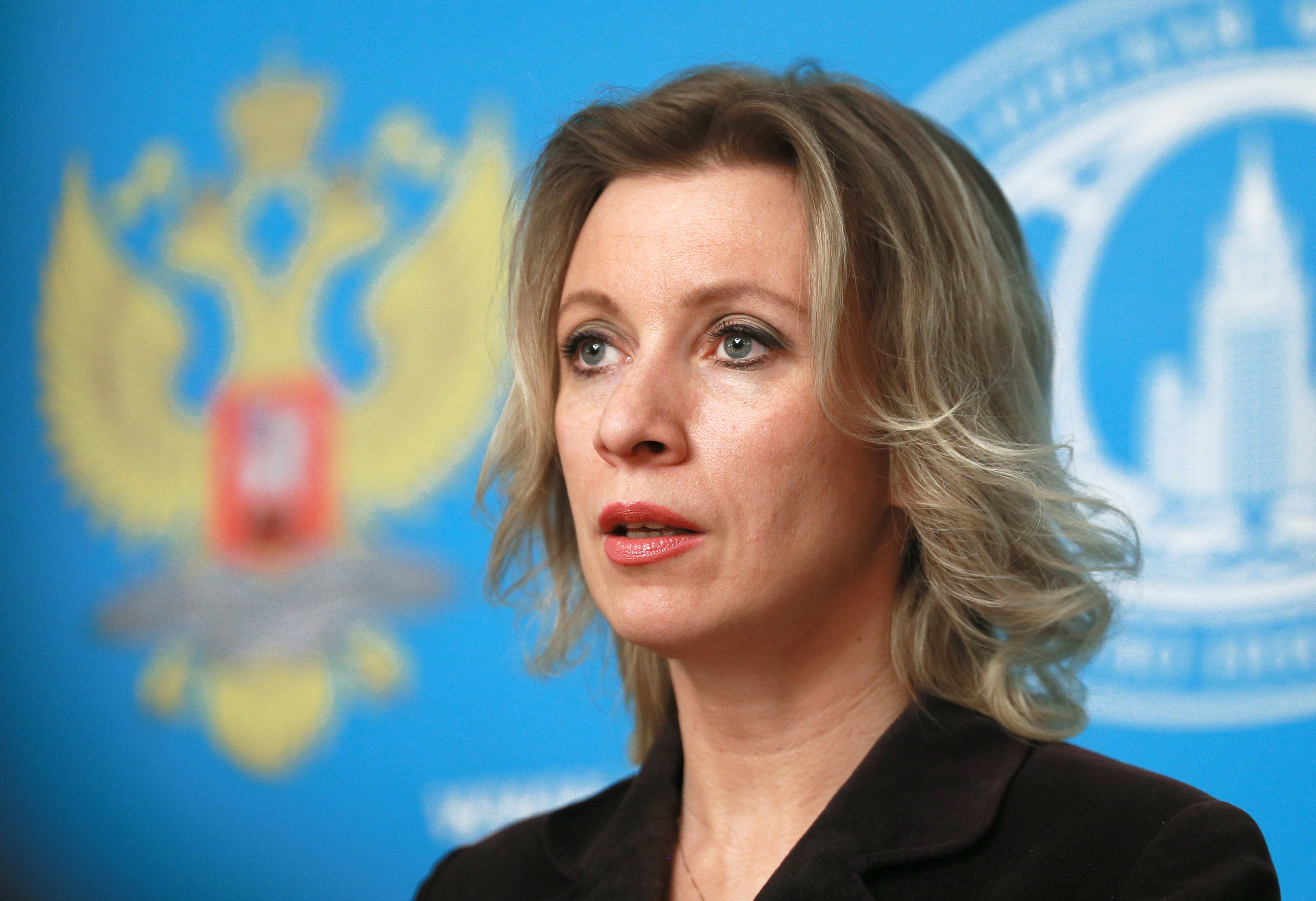 Representante oficial do Ministério das Relações Exteriores russo, Maria Zakharova, durante a entrevista coletiva semanal, Moscou, Rússia, 11 de março de 2016