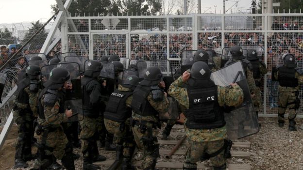 Idomeni border clash, 29 Feb 16