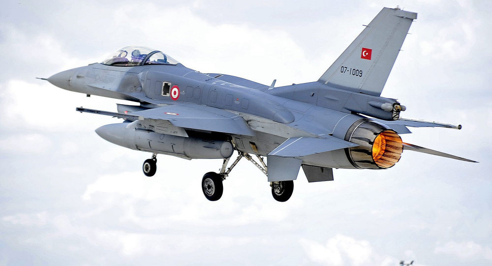 Caça F-16 da Força Aérea da Turquia