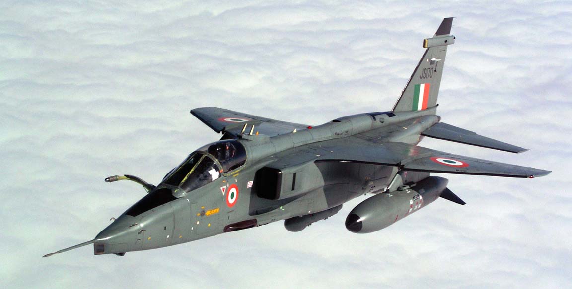 An Indian Air Force Jaguar strike fighter nears an Indian Air Force aerial tanker Friday afternoon during the last mission of Cooperative Cope Thunder 2004.