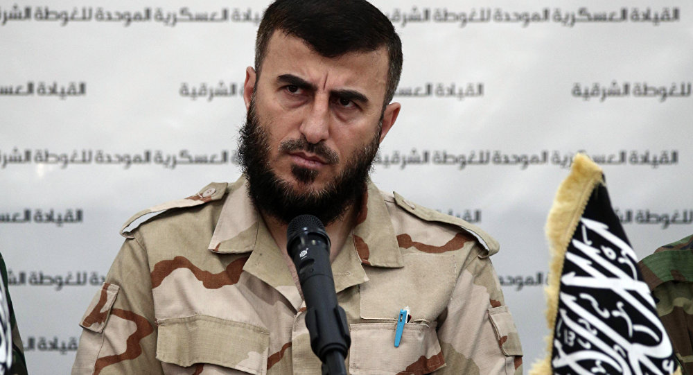 Zahran Alloush, líder do grupo terrorista Jaish al-Islam na Síria