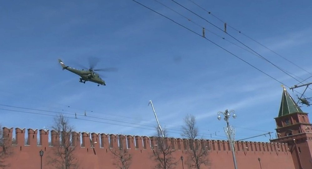 Mi35MS perto do Kremlin