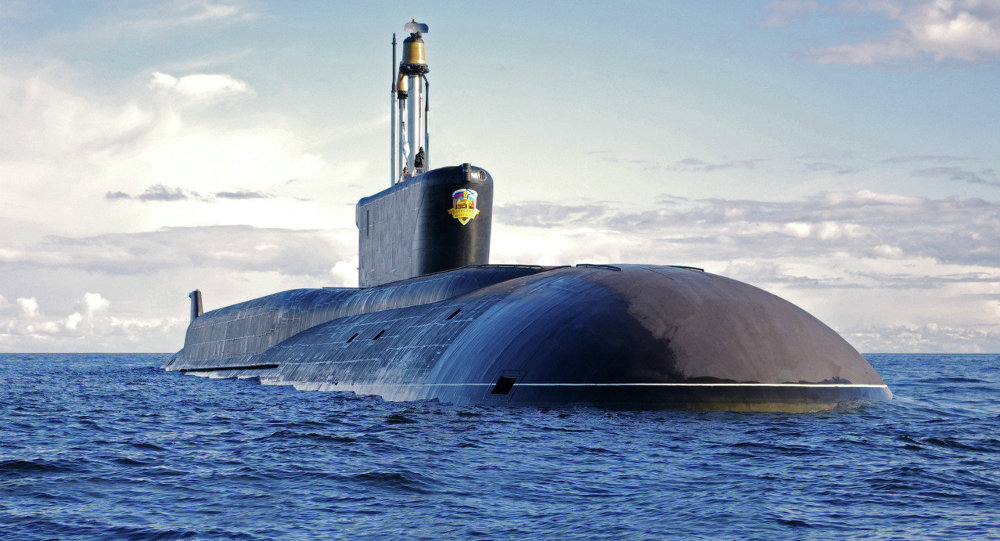 Submarino nuclear lançador de mísseis balísticos da classe Borei Aleksandr Nevsky