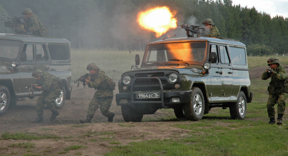 Forças Especiais do Ministério da Defesa da Rússia durante exercícios antiterroristas