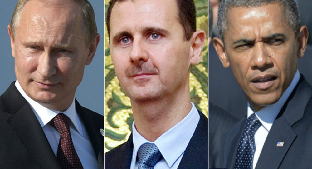 Vladimir Putin, Bashar Assad, Barack Obama