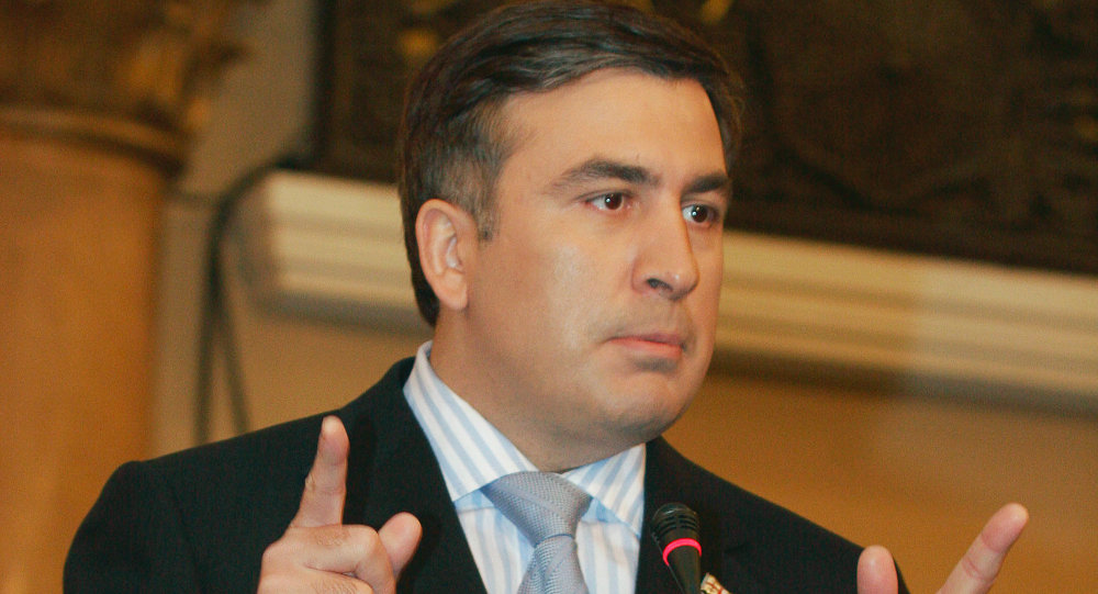 Mikheil Saakashvili, governador da região de Odessa e ex-presidente da Geórgia