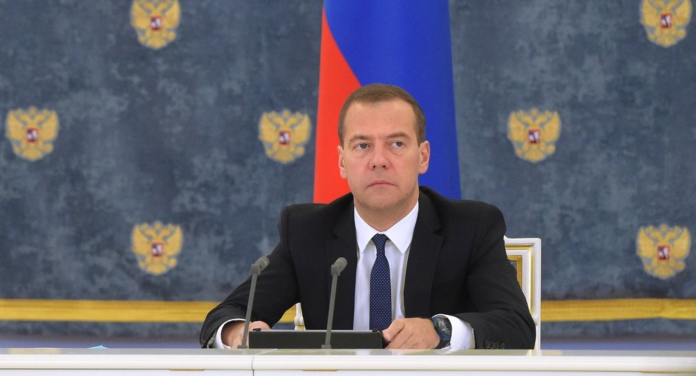 Primeiro-ministro russo Dmitry Medvedev