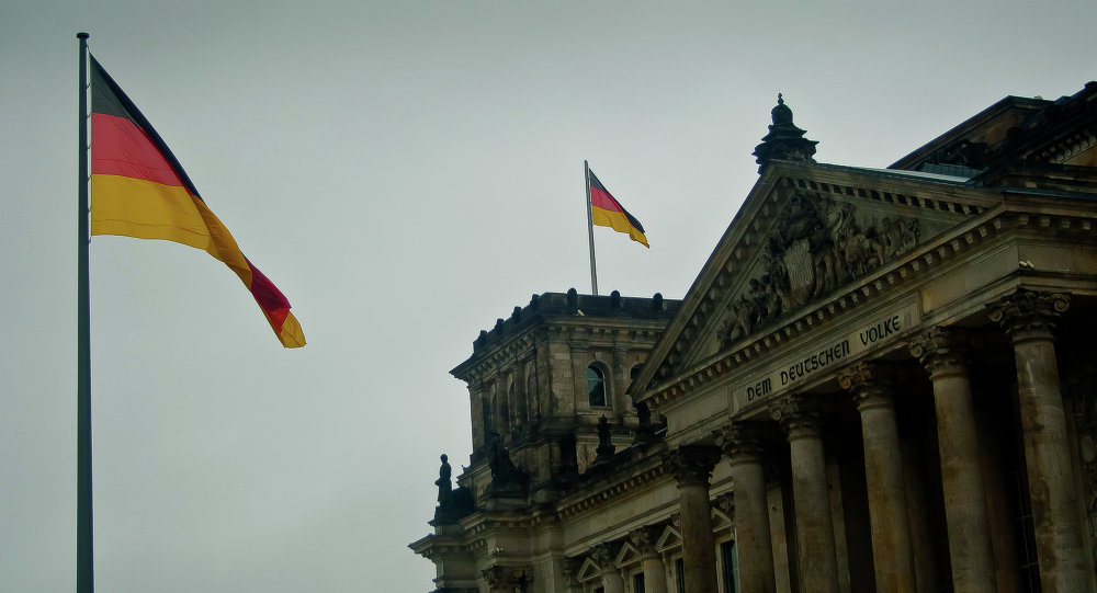 Bandeira alemã no Bundestag