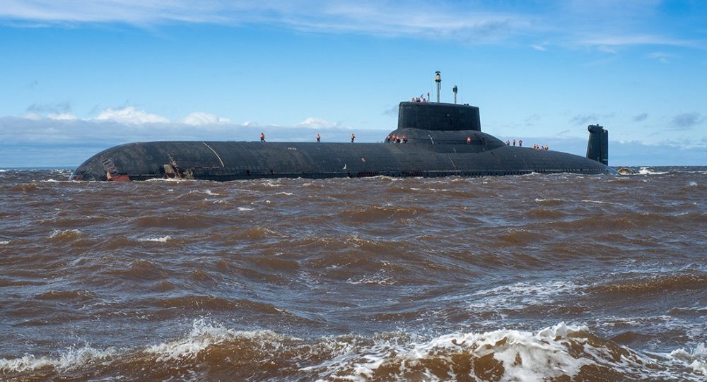 Submarino nuclear russo Dmitry Donskoy.