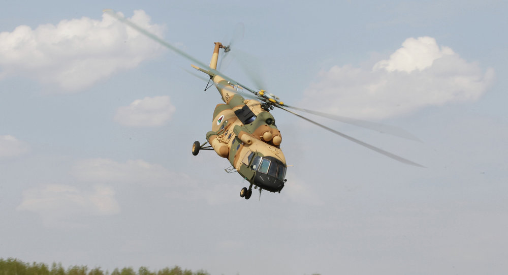 A apresentação do helicóptero Mi-17 V-5