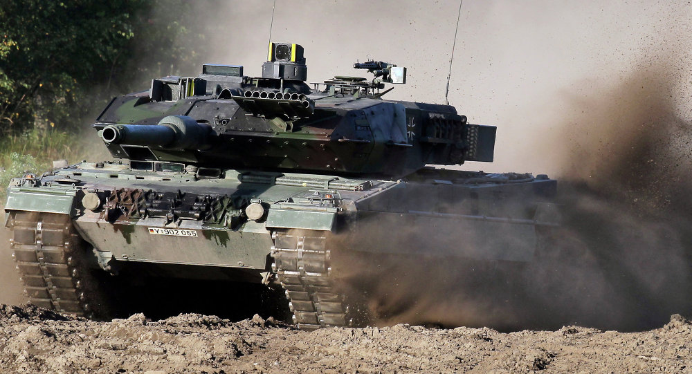 A Leopard 2 tank is pictured during a demonstration event held for the media by the German Bundeswehr in Munster near Hannover, Germany. (File)