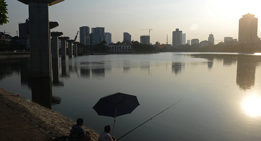 A vista para Hanoi