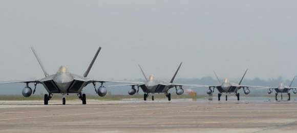 F-22 da Base Aérea de Tyndall - foto USAF