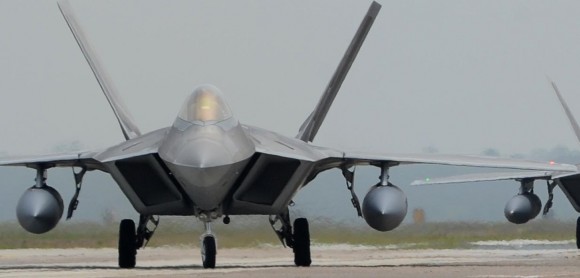 F-22 da Base Aérea de Tyndall - ampliação foto USAF