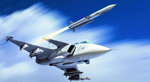 Gripen Meteor - concepcao artistica Saab