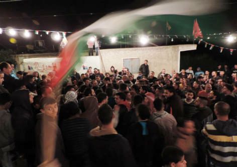 Evento recebe Ra'ed Zibar, ex-prisioneiro, da Frente Popular pela Libertação da Palestina (FPLP) em Kobar, vila palestina próxima a Ramallah.