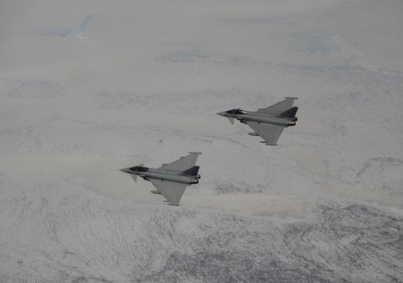 Typhoons italianos - foto de arquivo da Força Aérea Italiana