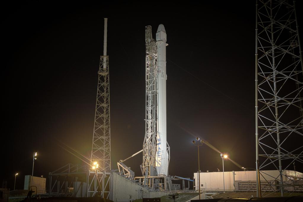 Plataforma de lançamento do Falcon 9, Cabo Canaveral, Flórida (EUA) - SpaceX