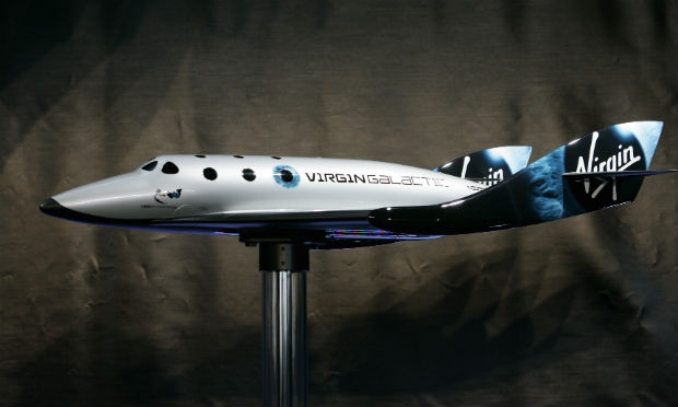 Protótipo da nave da Virgin Galactic que caiu nos EUA.  / Foto: Stan Honda / AFP