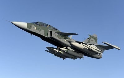 Gripen nas cores da FAB - imagem via FAB