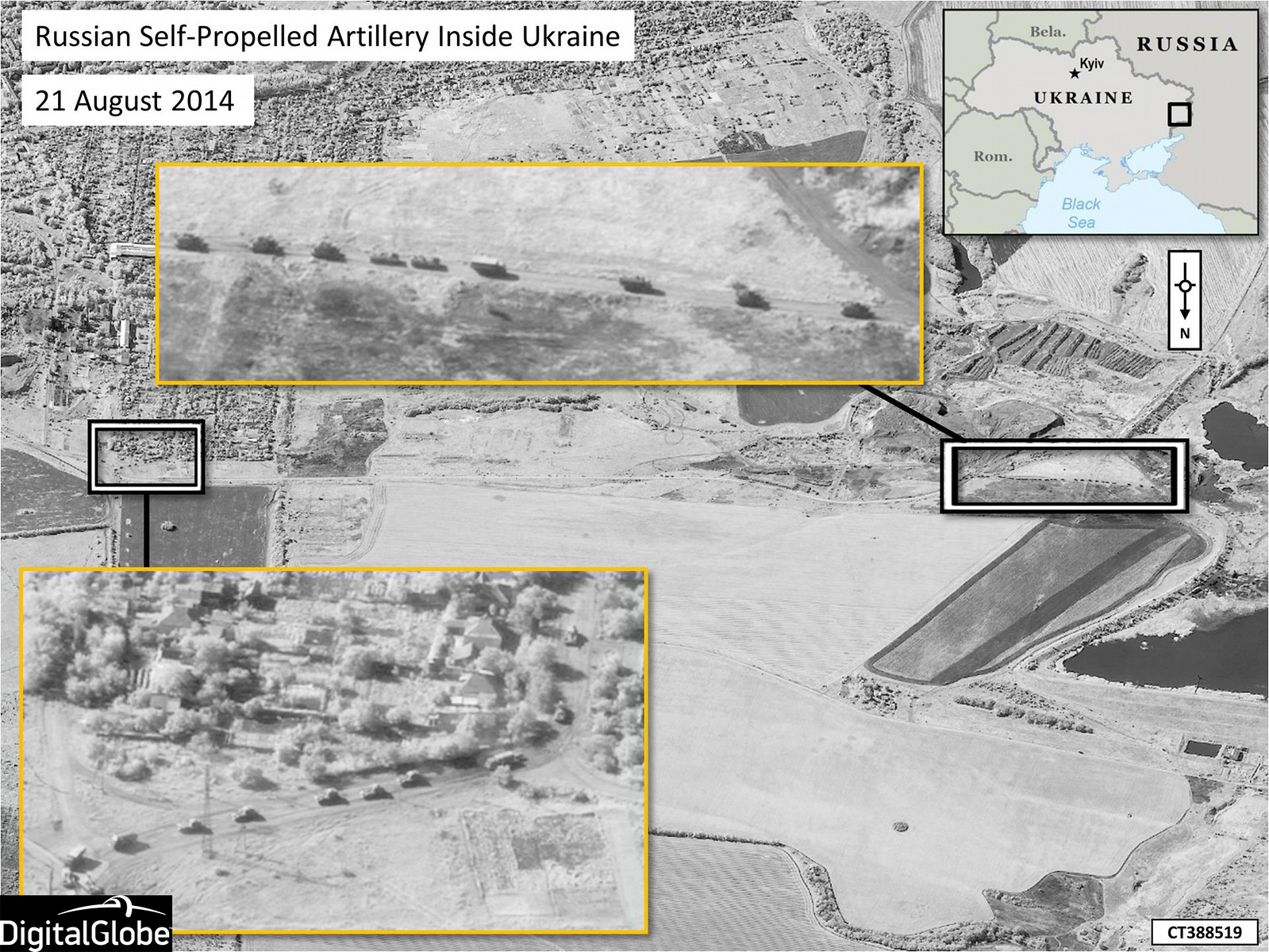 NATO releases satellite imagery showing Russian combat troops inside Ukraine