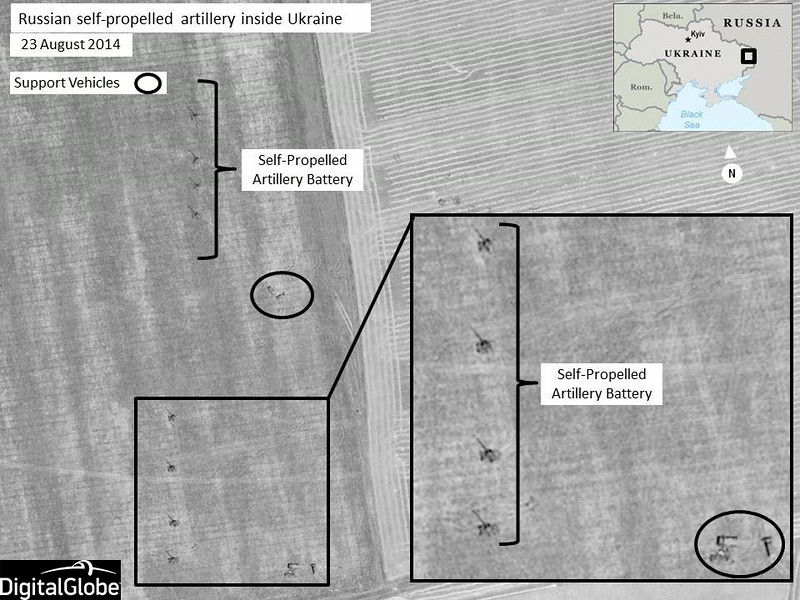 NATO releases satellite imagery showing Russian combat troops inside Ukraine