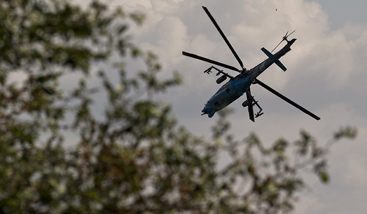 Ucrania, helicopteros, confrontos