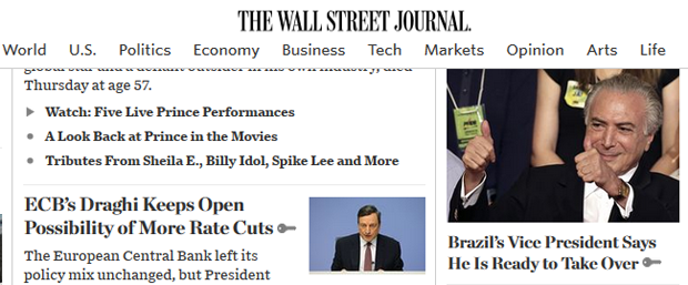 (Foto: Reproduão/ 'The Wall Street Journal')