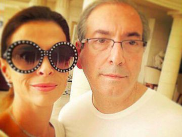 Claudia Cruz e o marido, Eduardo Cunha.