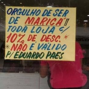 Loja de Maricá oferece desconto engraçado